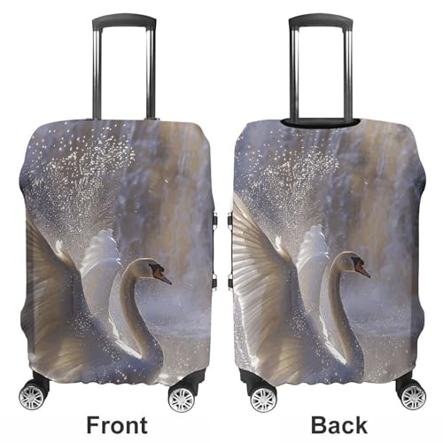 Luggage Covers for Suitcase Travel Luggage Cover Suitcase Protector Flapping Wings in Water Elastic Suitcase Cover Washable Baggage Covers Fit 21-32 Inch Luggage3