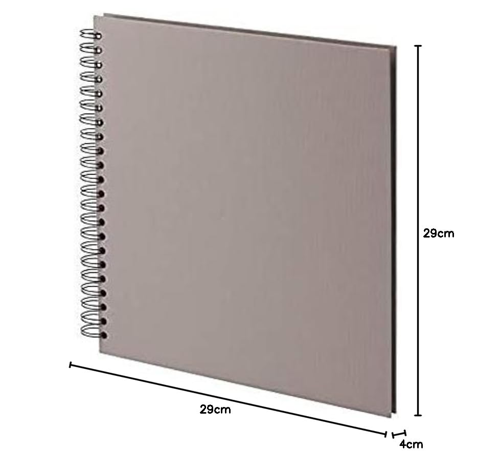Album Photo Rössler S.O.H.O. 180x180mm - 60 Pages Noires, Reliure Wire-O, Kraft