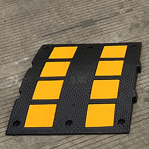 Rubber Speed Bump,500 * 600 * 50MM Car and Truck Deceleration Brake,Suitable for Intersection Parking Lot and Gas Station Deceleration Equipment, 54768 miniatura 6
