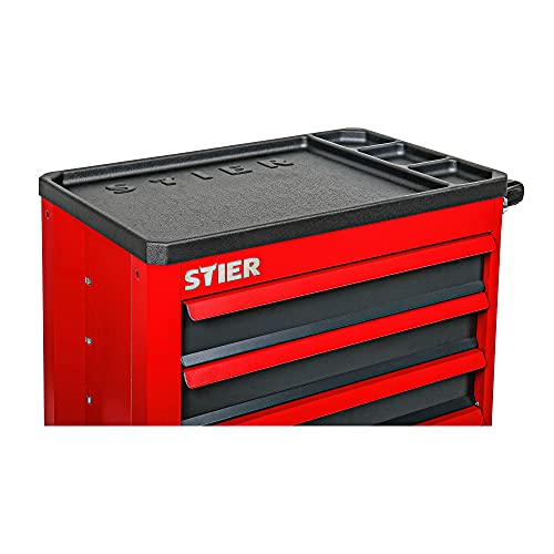 STIER Werkstattwagen Basic+ bestückt 92-teilig, Werkzeugwagen gefüllt, Werkstatteinrichtung – Bild 6