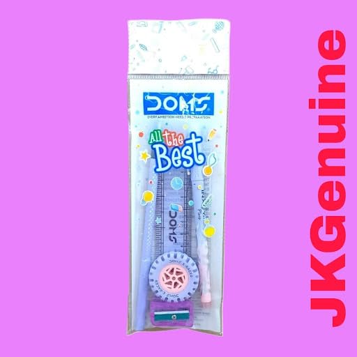 Image of JKGenuine-DOMS All the Best Stationery Kit with Pencil, Eraser, Sharpener, Scale and Pen, Return Gift for Kids, Pack of 5