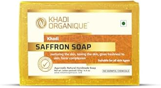 Khadi Organique Natural Herbal Saffron Soap Pack of 4