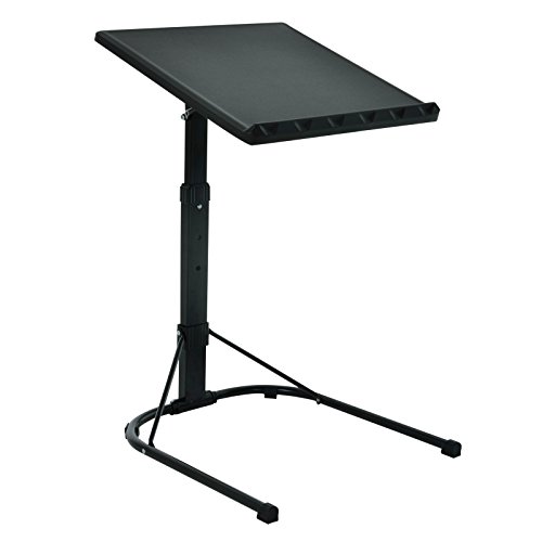 Folding Laptop Table Black With Adjustable Height and Tilt Angle Portable Gaming Computer Desk...