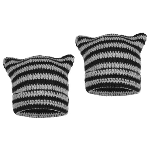 Bonnet femme avec oreilles de chat douceur thermique contre le gel
