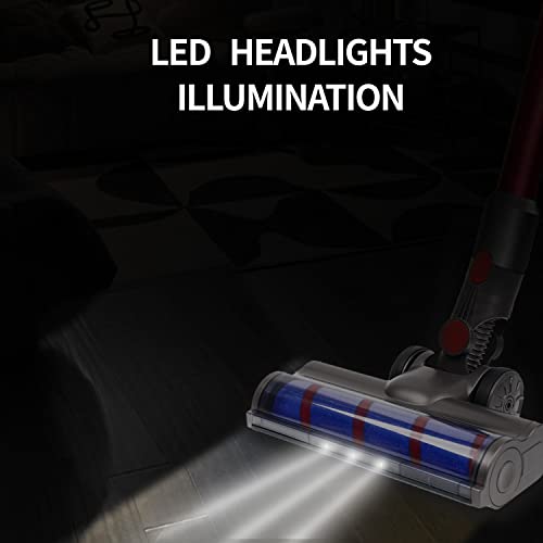 Jonr Motorhead Attachment For Dyson V7 V8 V10 V11 V15 Hardwood Floor Replacement Roller Cleaner Head With Led Headlights (With 2 Brush Bars) #TOP5