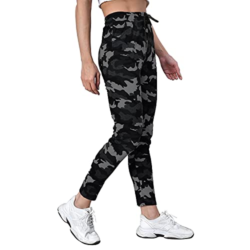Image of Army Cotton Blend Track Pant for Girls and Women