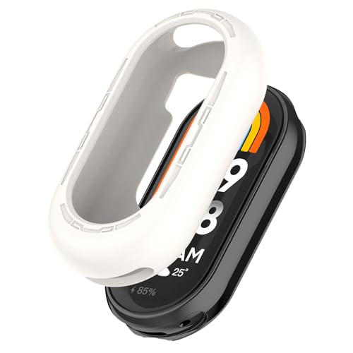 【1枚】Xiaomi Smart Band 8 用 カバー ケース アップルウォッチ保護カバー 一体型 保護【HUKWIMO】 3D全面保護 衝撃から守る 簡単な取り付け 自由な着せ替え 強力なガーディアン スクリーンプロテクター Xiaomi Smart