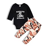 Newborn Baby Boy Fall Winter Clothes Daddy & Son Best Friend for Life Two Pieces Infant Bodysuit and...