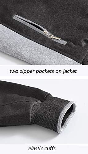 image for YSENTO Men's Track Suits Sports Sweatsuits Full Zip Jackets Athletic R