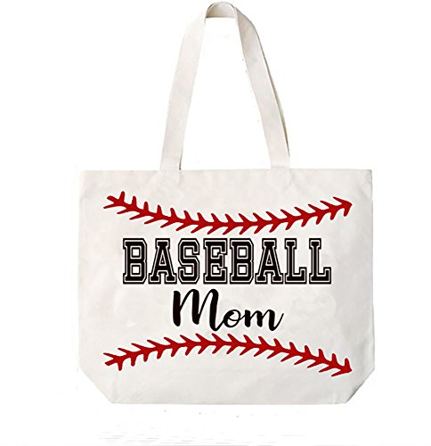 Cocomo Soul Baseball Mom Canvas Tote Bag Perfect Gift for Team MOM Baseball