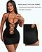 Slutty Dresses for Women Sexy Rave Outfits for Women Clubbing Outfits Outcast Clothing Micro Dress Strip Stripper Outfit (US, Alpha, Large, Regular, Regular, Black)