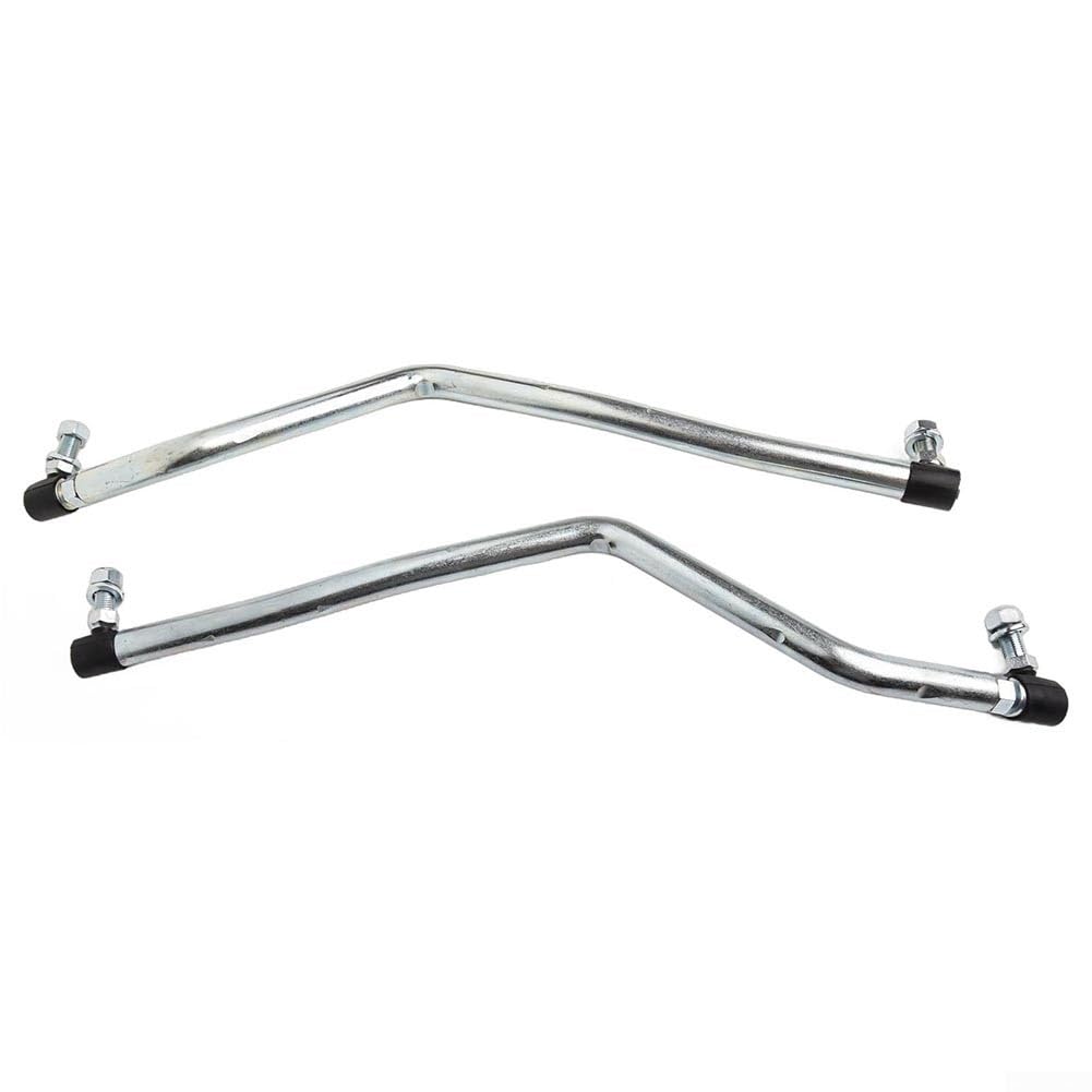Kit de enlace de arrastre resistente compatible con Craftsman para tractores Poulan sustituye a 436884 436885 436887 piezas de reparación de dirección de metal dorado, juego de dos