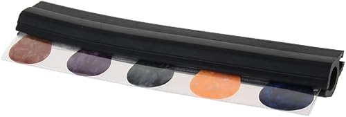 Miniatura 2 de Jiayouy Soporte de micrófono de 7.3 pulgadas para púas de guitarra de goma, clip de abrazadera con 5 púas