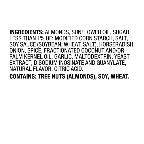 Image of Blue Diamond Almonds, Bold Wasabi & Soy Sauce Flavored Snack Nuts, Bulk Bag, Pantry Staple, GMO-Free, Great for Parties, Lunch, Events, Holiday, and Healthy Snacking, 25 Oz Resealable Bag (Pack of 1)