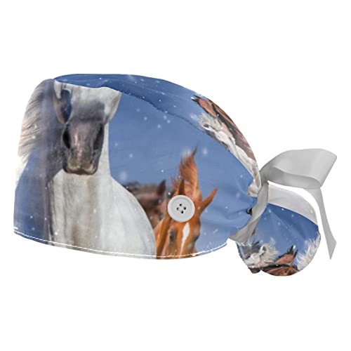 Chapeaux bouffants JDEZ : lot de 2 casquettes de travail ajustables