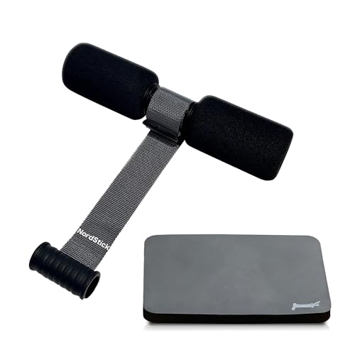 NordStick Nordic Hamstring Curl Strap & Curl Knee Pad - The Original Hamstring Curl Exercise for Home and Travel - Durable & Portable Exercise Mat For Many Workouts And Everyday Tasks
