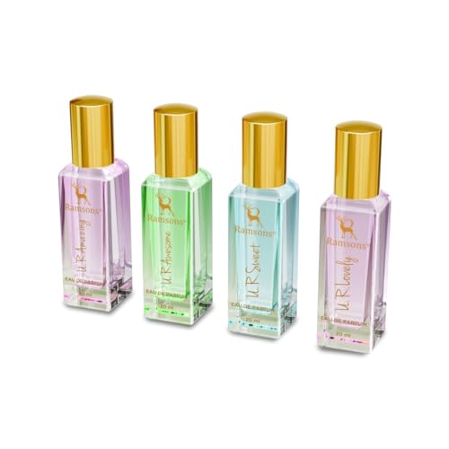 Image of Ramsons U. R. Lovely Exquisite Perfume Giftset Pack of 4 Unisex Perfume (20ml x 4) | Long Lasting Fragrance