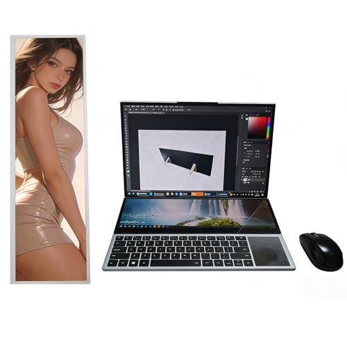 Image of 14.5Incn 2.5K Touchscrcen BarMontor,2560x720 IPS Portable CD Scrcen wth 10-Point Touch, 60 Rerteshn Rate.350nt Brightiness, USB C Drver Beard Yx25kK Tor DY Game PC (White Shell)