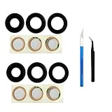 2 Pack Rear Camera Back Lens Glass Replacement Parts for Motorola Moto Edge 20 XT2143-1, with Adhesive and 2 Repair Tool