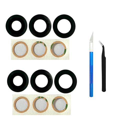 2 Pack Rear Camera Back Lens Glass Replacement Parts for Motorola Moto Edge 20 XT2143-1, with Adhesive and 2 Repair Tool