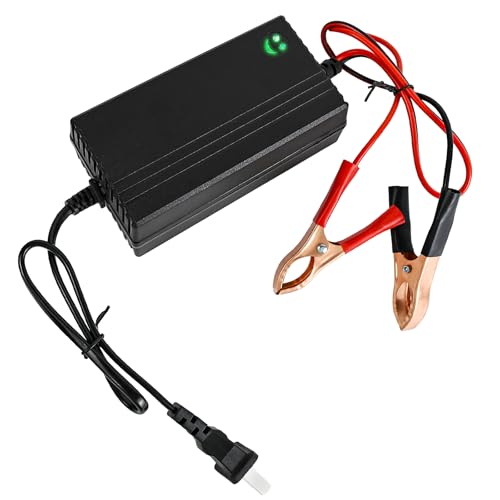 Hbxdeco Car Battery Charger, 12V Battery Charger Maintainer Trickle Charger with Smart 3 Stage Charging and Power Indicator, Battery Chargers Maintainer for Car Motorcycle RV Boat SUV