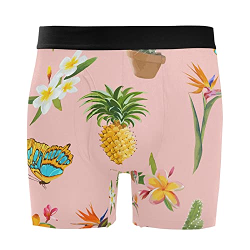 Calzoncillos bóxer para hombre ultrasuaves en pack de 2 con llamativos estampados de mariposas