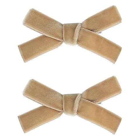 AMYDECOR Cute Velvet Bow Hair Clips - 2 Pack Cover
