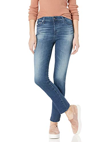AG Adriano Goldschmied Women's Mari High Rise Slim Fit Straight Leg Jean, 12 Years Idiosyncratic, 25