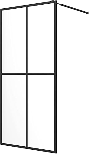 Miniatura 3 de Pantalla de ducha de vidrio templado transparente, paneles de pared de ducha de 46.5 x 74.8 pulgadas