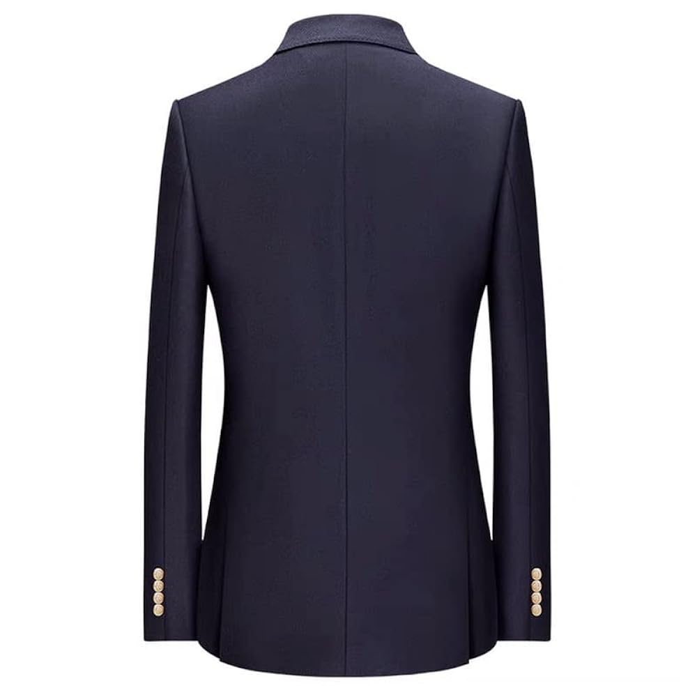 HBDesign Mens 1 Button Half Shawl Lapel Half Notch Lapel