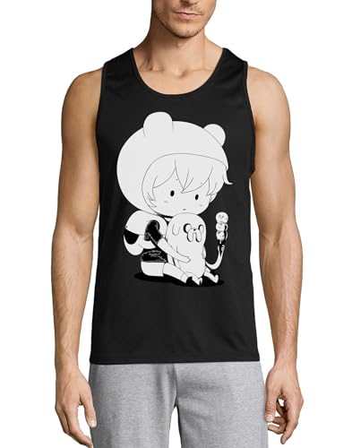 Camiseta sin mangas Anime 14 de algodón contra el calor y rozaduras