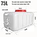 LAVGHR Food Grade Plastic Water Tank with Tap Thickened Portable Household for Camping Hiking Climbing Travel Outdoor Activities(75L)