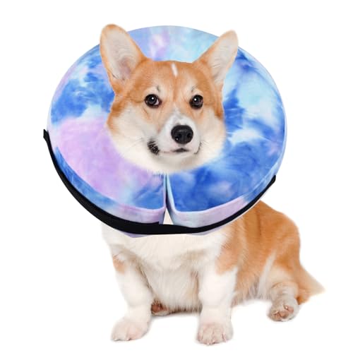 Image of Inflatable Dog Recovery Collar, Dog Cone Collar for After Surgery, Prevent Dogs from Biting & Scratching Wound E-Collars to Help with Healing Soft Pet Recovery Collar Does