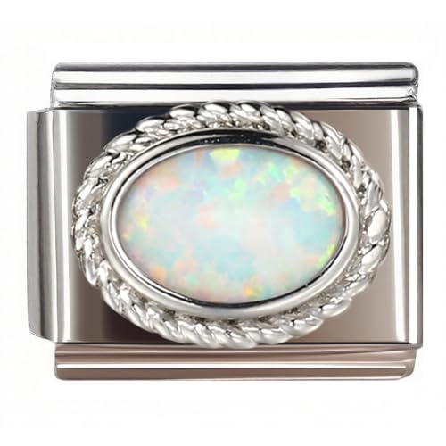 NOOFNO Birthstone Charms for Italian Charm Bracelet, 9mm, Birthday Gift ...