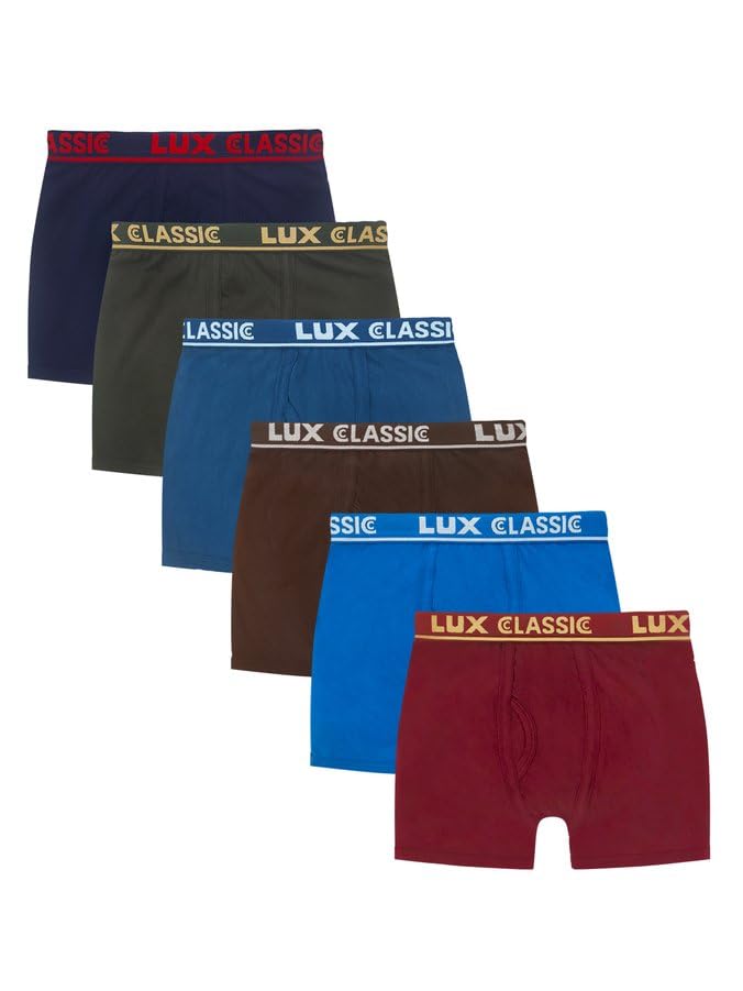 Image of Lux Classic Boys Trunk | 100% Cotton Soft and Comfortable Kids Underwear Trunk for Daily Use with Rash-Free Waistband (Color May Vary)