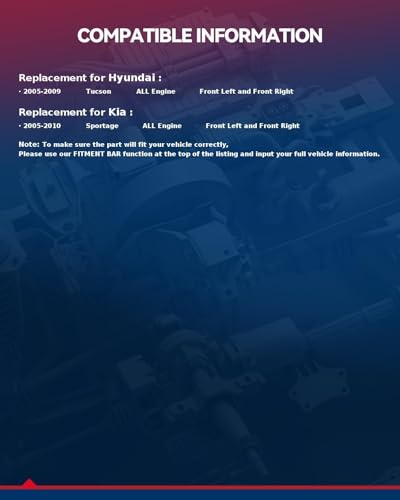 Image of KAX Front Disc Brake Caliper for 2005-2009 Hyundai Tucson | For 2005-2010 Hyundai Tucson, Kia Sportage. Replaces OE 19B2997, 19B2996, 581012EA20, 581012EA21, 581802EA10