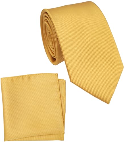 Image of Classic Tie and Pocket Square Set for Men, 3.2-Inch Standard Width
