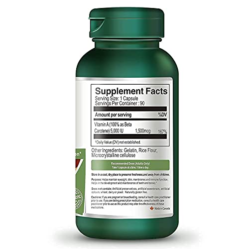 Vorst Lutein 18Mg With Zeaxanthin 60 Capsules Beta-Carotene 1.5 Mg (5000 Iu) Vitamin A 90 Capsules | Supports Vision Health | Potent Antioxidant | #TOP5