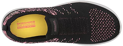 Skechers Performance Women's GO Run 400 V2 - HIGH Road, Black/Coral, 8