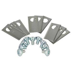 vhbw 9x Messer Klingen kompatibel mit Honda Miimo 310, 520, 3000, HRM 310, HRM 520, HRM 3000 Mähroboter – (Edelstahl, 0.75mm) Ersatzmesser Ersatzklingen