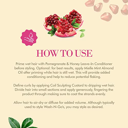 image for Mielle Organics Pomegranate & Honey Sculpting Custard, Natural Styling