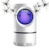 Advanced Mosquito Exterminator – Suction Fan，No Zapper, Child Safe,With USB Power Supply Silent Mosquito And Flies Killer Trap For Indoor And Outdoor Waterproof (1 white)