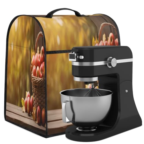 Coffee Maker Cover Apples Pattern Kitchen Appliance Covers Small Appliance Covers Blender Cover Juicer Cover Dust Covers for Kitchen Appliances with Top Handle and Pockets,Washable,C93