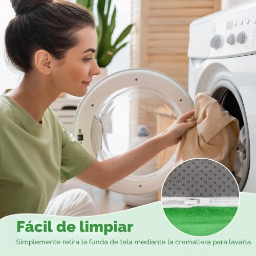 Miniatura 7 de Alldomess Sofá Plegable Para Niños, Suave Cómodo Mini Sofá Infantil 2 En 1,Dinosaurio Verde