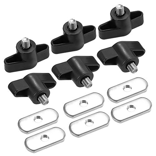 Parafuso, Andoer 6 conjuntos de parafusos de caiaque, porcas, ferragens para sistema de montagem em