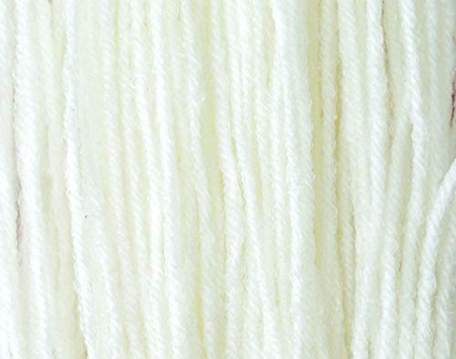 Image of Brilon Cream (400 gm) Wool Hank Hand Knitting Wool /Art Craft Soft Fingering Crochet Hook Yarn, Needle Knitting Yarn Thread dye SM-P