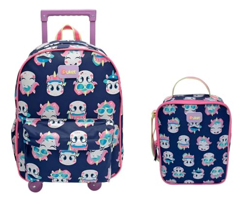 Kit Mochila + Lancheira Unicórnio Tênis Puket