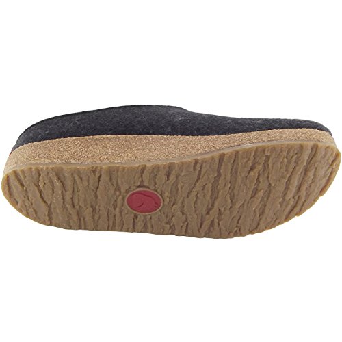 HAFLINGER Women\'s Textile Clogs and Mules US 7 / EU 38 Grey - Thumbnail 4