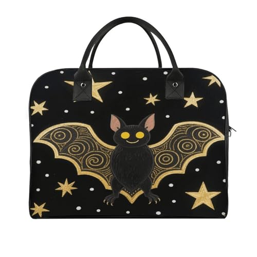 Bolso de mano de nylon FekiLoot con cierre y bandolera ajustable miniatura 1