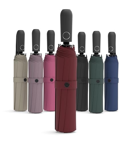 Sapor Design Premium Regenschirm mit Lotus Effekt | sturmfest, windsicher, Auf-Zu-Automatik | edler & eleganter Schirm | stilvoller Taschenschirm (Umbrella) | ESSENTIAL